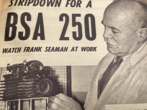 Bsa 250 c12 engine - 250,