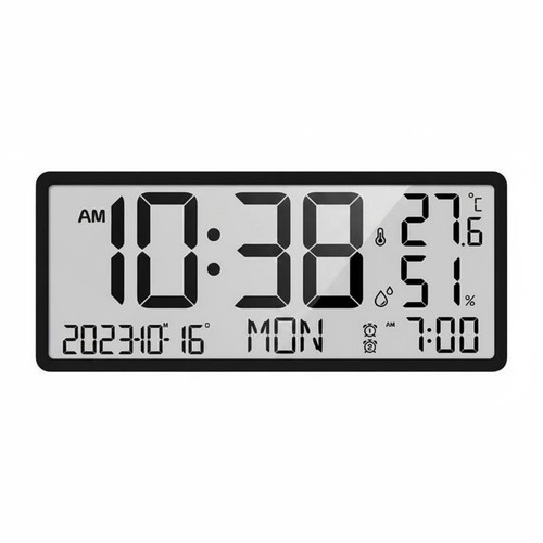 Lcd clock large - lcd,