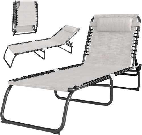 Outsunny foldable sun - foldable, lounger