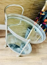 Oval 2 Tier Glass/Metal