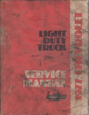 1977 Chevy Truck Shop Manual Pickup Blazer Suburban Van Cheyenne Silverado ORIG