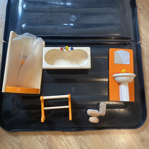 Dolls house wooden - , bathroom