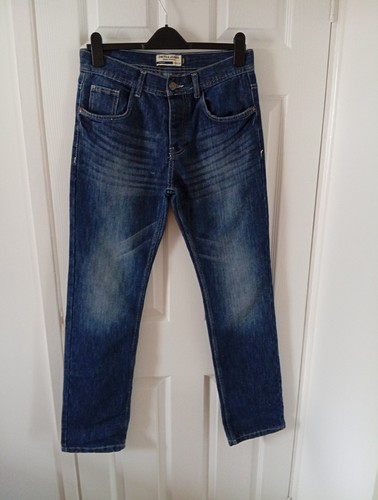 Dark blue jeans used - , twice