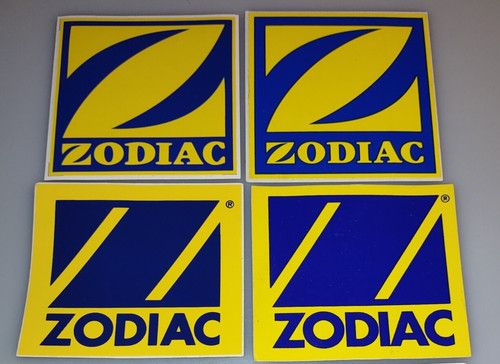 Zodiac boat decal lot - boat, 4