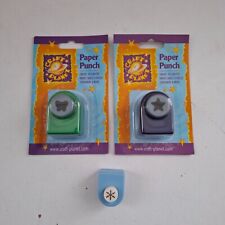 3 x Small Paper Punches -