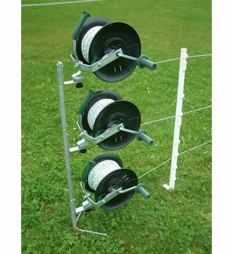 Reel kit for electric fences - for,