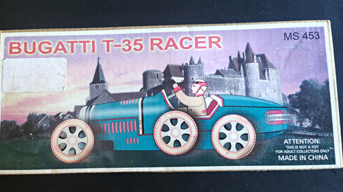 Bugatti racer tinplate - bugatti,