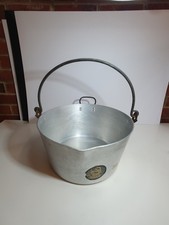 Vintage Large  12" Aluminium Jam Marmalade Preserving Pan Pot Large 24 pint 14L