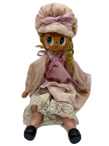 Vintage wooden peg doll - vintage,
