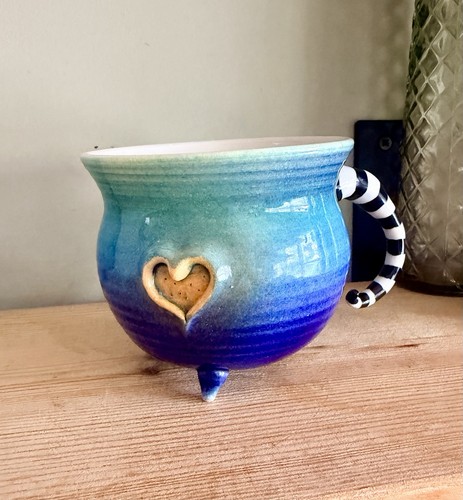 Handmade ceramic footed - handmade,
