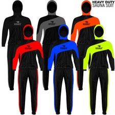 Heavy Duty Sauna Suit Exercise Gym Sweat Suit Fitness Weight Loss with Hoodie
