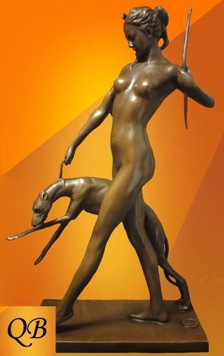 Art deco bronze figurines - deco,