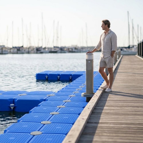 Floating dock pontoon module - floating,