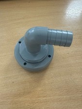 Vetus rigid water tank hose connection 16mm diameter, right-angled for flexible