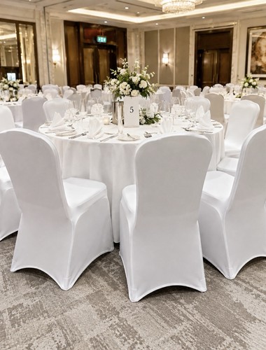 Brand new white chair covers - new,