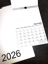 2026 A3 or A4  Blank Calendar