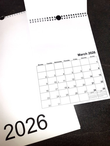 Blank calendar - a3, or