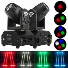 2x Mini LED Moving Head Stage Lighting DMX Spotlight Disco Show Party Light