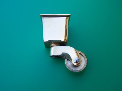 Furniture casters brass - casters, solid