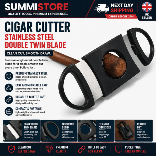 Quality black cigar cutter - quality,