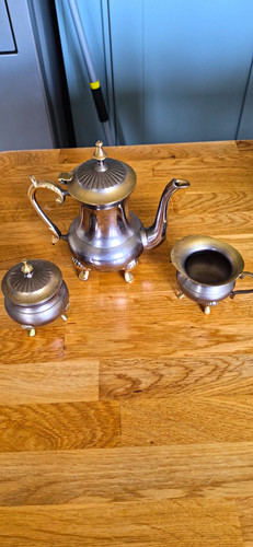 Silver plate tea - silver,