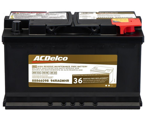 Acdelco 94ragmhr agm bci - 94ragmhr, agm;