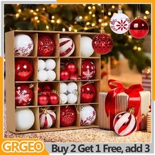 44X Large Christmas Baubles Xmas Tree Balls Decor Party Wedding Ornament Gift UK