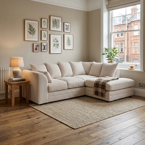 Seater cream corner r - seater, sofa