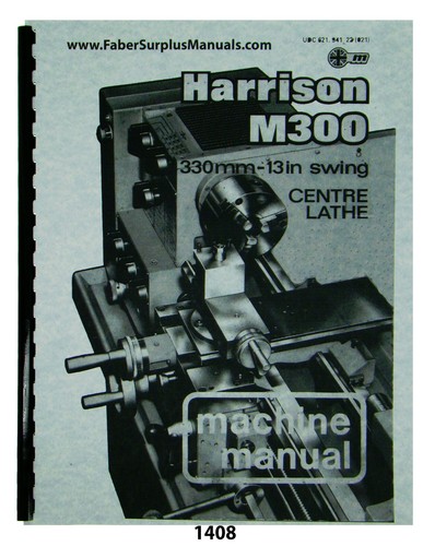 Harrison m300 lathe - lathe, 13"