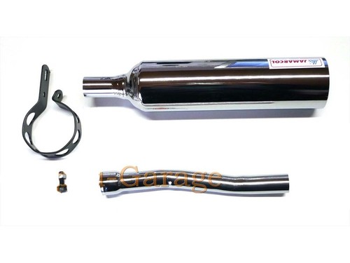 Chrome exhaust with clamp - , and