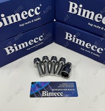 Silver Alloy Wheel Locking Bolts For Mercedes E M Class CLS Radius M14x1.5 28mm