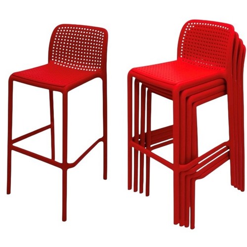 Red kitchen stools deluxe - stools,,