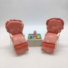 Vintage Sindy Summer Garden Furniture Chairs Table Set Dolls Furniture Classic