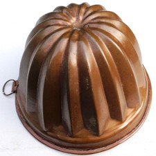 COPPER AND TIN JELLY MOULD OR