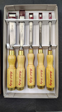 Sorby 5 Pc. Octagonal Boxwood Handle Bench Chisel Set