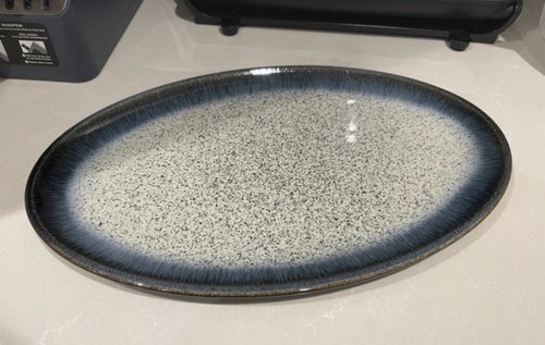Denby halo white - white, speckled