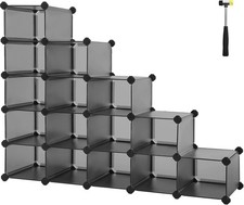 16-Cube Storage Unit Shoe Rack