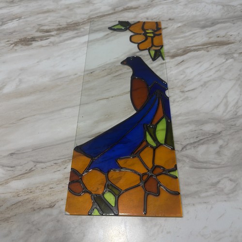 Gallery glass art panel bird - glass,