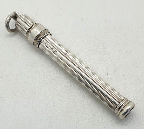 Solid silver pencil holder - solid,
