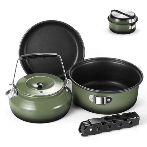 5pcs camping cookware mess - camping,