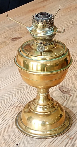 Brass oil lamp 30cm - , tall