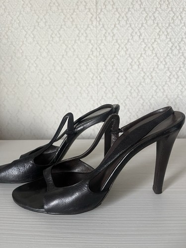 Balenciaga black leather