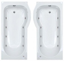 8 Jet Whirlpool P Shaped