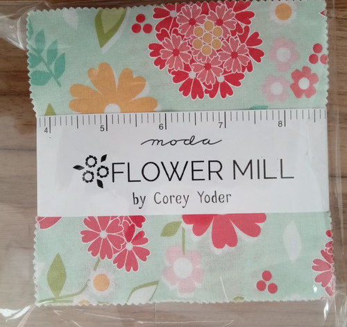 Moda fabric flower - fabric, mill"
