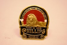 Phillips Red Color Head Badge Emblem For Phillips Vintage Bicycle Nos Lion Old"3