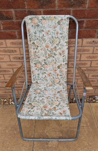 Vintage garden deck chair - garden,
