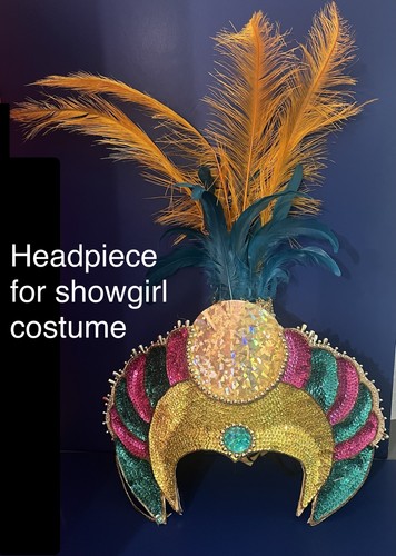 Showgirl headpiece feathered - showgirl,