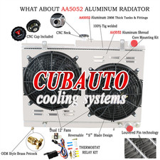 Radiator + Fan+Relay For Nissan Skyline R33 GTR GTST R34 GTT RB25DET RB26DETT