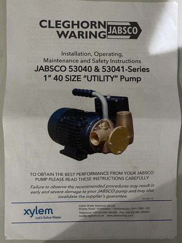 Jabsco electric pump - electric,