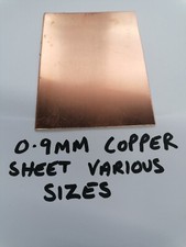 0.9MM Copper sheet plate offcuts various sizes